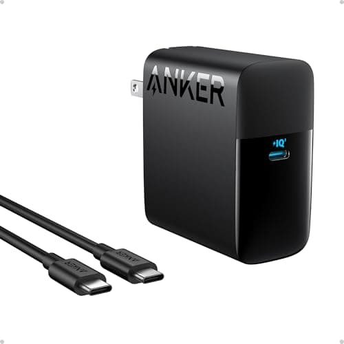Anker MacBook Charger, Compact and Foldable 100W USB C Charger for MacBook Air, Samsung Galaxy, iPad Pro, and More, 5FT USB C Cable Included