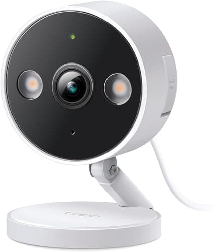 TP-Link Tapo 2K QHD Security Camera, Indoor/Outdoor, 2024 PCMag Editor's Choice, Color Night Vision, Free Person/Pet/Vehicle Detection, Invisible...