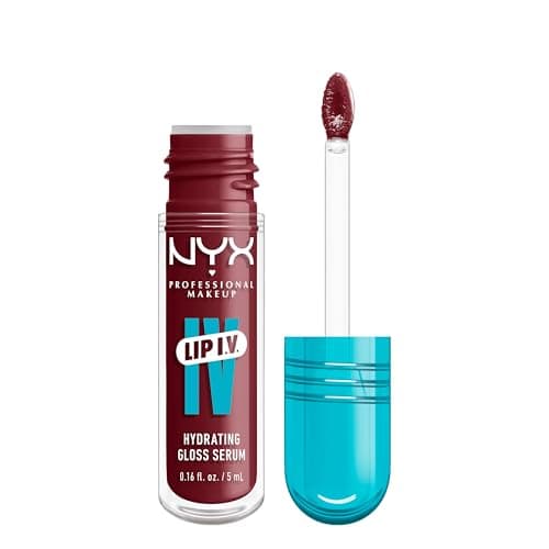NYX Professional Makeup Lip IV Hydrating Gloss Stain, Lip Gloss, Infused with VITAMINS & COCONUT WATER, Up to 12HR Hydration, High Pigment, Wet...