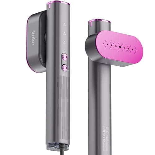 Défroisseur vapeur de voyage iLake pour vêtements, défroisseur vapeur portable double tension 100-240 V, vapeur et fer à repasser portatifs de format voyage 1000 W 2 en 1, pour le monde entier et...