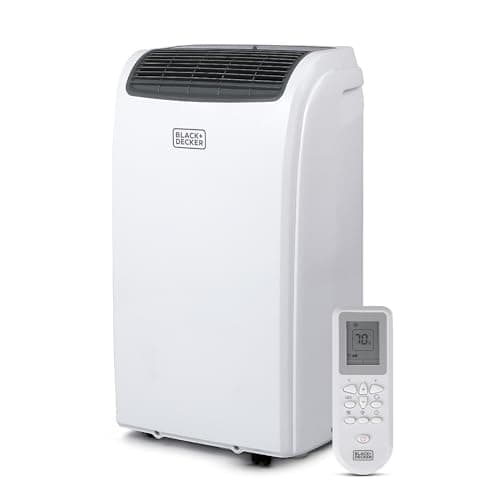 BLACK+DECKER 12,000 BTU Portable Air Conditioner up to 550 Sq.Ft. with Remote Control, White