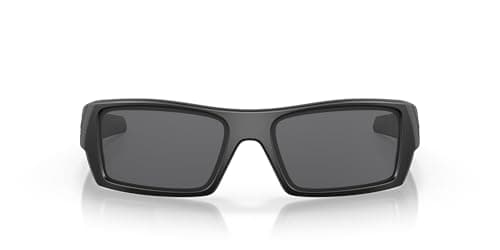 Oakley Men's OO9014 Gascan Rectangular Sunglasses, Matte Black/Grey, 60 mm
