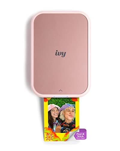 Canon Ivy 2 Mini Photo Printer (Blush Pink), Bluetooth Portable Smartphone Printer for iOS & Android, Bundle with 110 Zink Sticky-Back Photo...