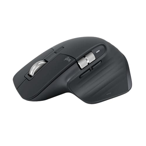 Logitech MX Master 3S Bluetooth Edition Wireless Mouse, No USB Receiver - Ultra-Fast Scrolling, Ergo, 8K DPI, Track on Glass, Quiet Clicks, Works...