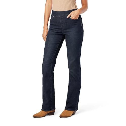 Levi Strauss Signature Jean bootcut à enfiler totalement façonnant pour femme en denim stretch taille haute (également disponible en grande taille), Shadow Nebula, 14