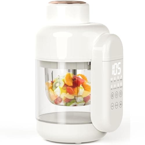 Dorfly Glass Baby Food Maker 12oz Steamer and Blender with Glass Reservoir and Bowl 9 in 1 Baby Puree Maker Dishwasher Safe Food Blender, Timer,...