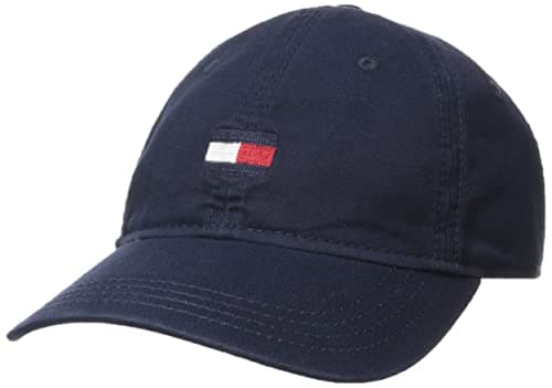 Tommy Hilfiger Men’s Cotton Ardin Adjustable Baseball Cap, Tommy Navy, One Size