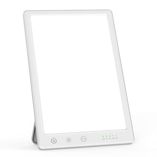 PANERGY Light Lamp, UV-Free 10000 Lux Simulated Sunlight, Sun Lamp with 3 Color Temperature, 4 Brightness Levels & 4 Timers, Touch Control Sunlight...