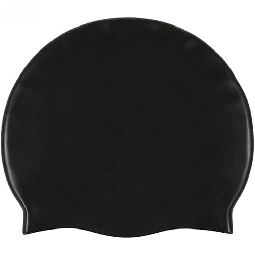 Airniese1 pcs bonnet de bain, bonnet de bain homme femme, tissu spandex en nylon de couleur pure confortable et non serré, bonnet de bain pour cheveux longs et courts...