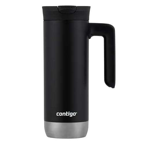 Contigo Superior 2.0 Tasse de voyage isolée sous vide en acier inoxydable, réglisse, 20 oz (591 ml)