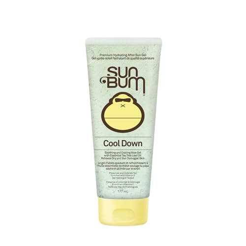 Gel d'Aloe Vera rafraîchissant pour les fesses solaires | Soin après soleil végétalien et hypoallergénique au beurre de cacao pour apaiser et hydrater le soulagement des douleurs causées par les coups de soleil | 177 ml / 6 onces