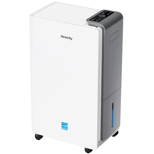 4500 Sq.Ft Most Efficient Energy Star 2025 Dehumidifier,AEOCKY Max 80 Pint/D Smart Compressor Dehumidifier with Drain Hose, Intelligent...