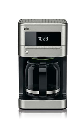 Cafetière filtre Braun BrewSense - 12 tasses - KF7170SI, acier inoxydable