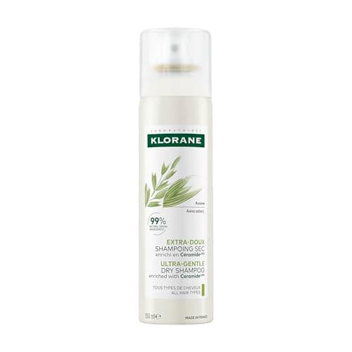 Klorane Shampoing sec extra-doux, tous types de cheveux, à l'avoine et aux céramideᴸᴵᴷᴱ, naturel, shampoing sec en spray, 150 ml