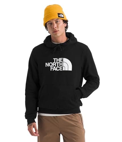 The North Face Men's Evolution Half Dome Hoodie | Sweatshirt with 2 Piece Hood, Adjustable Drawcord, Kangaroo Hand Pocket, TNF Black, Large