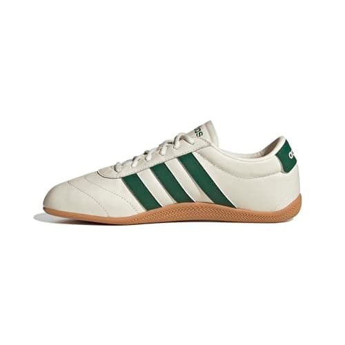Adidas Women's Grand Court Low Top, Off White/Collegiate Green/Gum, 9