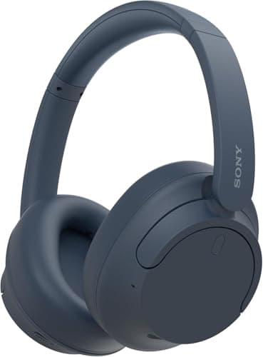Sony WH-CH720N Noise Cancelling Wireless Headphones Bluetooth Over The Ear Headset with Microphone and Alexa Voice Control, O/S, Blue
