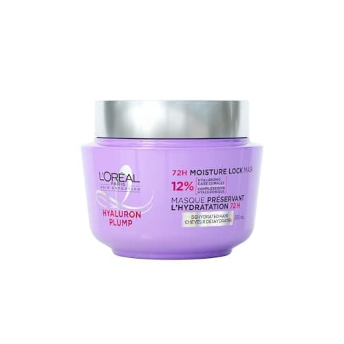 L'Oréal Paris Hair Expertise Hyaluron Plump Masque capillaire hydratant 72 heures, pour cheveux déshydratés, 300 ml