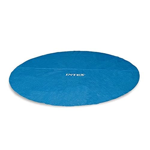 Couverture de piscine solaire INTEX 28015E : pour piscines rondes de 18 pieds à installation facile et à ossature métallique – Isole l'eau de la piscine – Réduit l'évaporation de l'eau – Empêche les débris d'entrer...