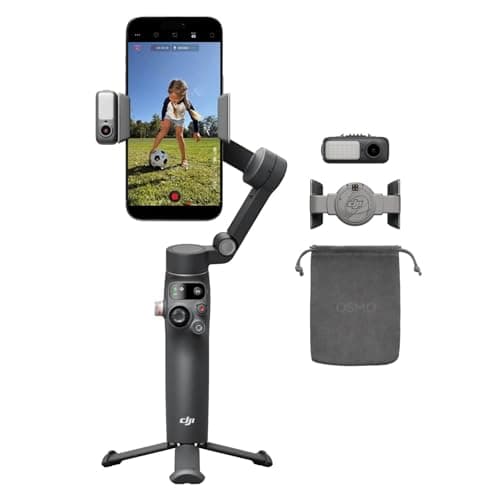 DJI Osmo Mobile 8 Advanced Tracking Combo Gimbal Stabilizer for Phone, AI Native Tracking with Audio & Lighting, 360° Pan Rotation, Built-in...