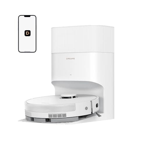 DREAME D20 Plus Robot Vacuum and Mop, 13,000Pa Suction, Self-Emptying with 5L Dust Bag, DuoBrush for Pet Hair, LDS Mapping, App & Voice Control,...