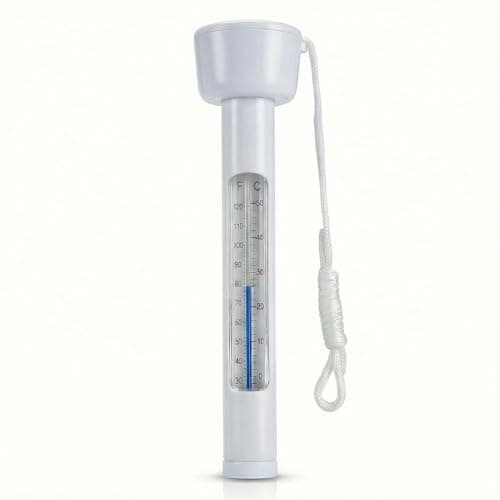 Thermomètre de piscine flottant, thermomètre de température de l'eau avec ficelle, accessoires de piscine de grande taille faciles à lire et incassables pour l'extérieur et...