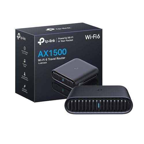 Routeur de voyage TP-Link AX1500 WiFi 6 (TL-WR1502X) – Format de poche, double bande, alimenté par USB-C, prise en charge VPN (OpenVPN/WireG...