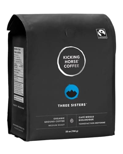 Kicking Horse Coffee - Three Sisters Blend, Ground 100% Arabica Coffee | Medium Roast | All Organic & Fairtrade | 708 g