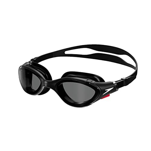 Speedo Unisex Adult Swim Goggle Biofuse 2.0 - Black/White/Smoke, One Size