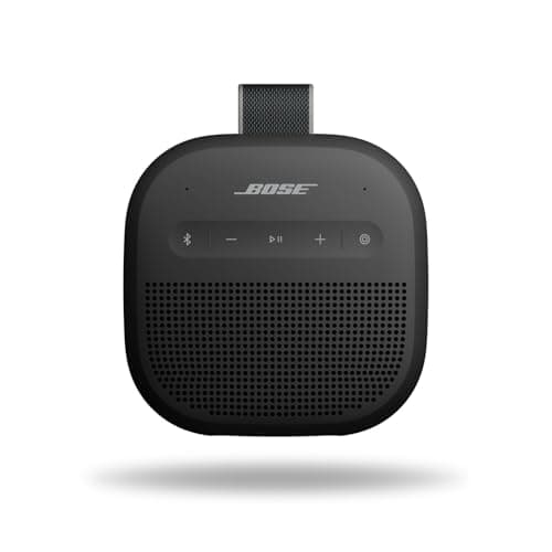 Bose SoundLink Micro Haut-parleur Bluetooth portable (2e génération), haut-parleur extérieur sans fil, jusqu'à 12 heures d'autonomie, étanche à l'eau et à la poussière, noir