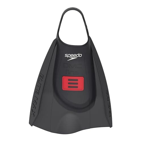 Speedo DMC Elite Max Unisex Adult Swim Training Fins Silicone - Anthracite, Large