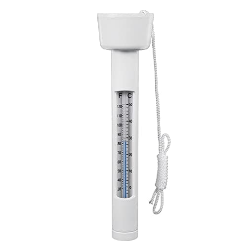 Thermomètre de piscine flottant, thermomètre étanche pour jacuzzi, étanche, facile à lire avec ficelle, pour piscines et spas extérieurs et intérieurs