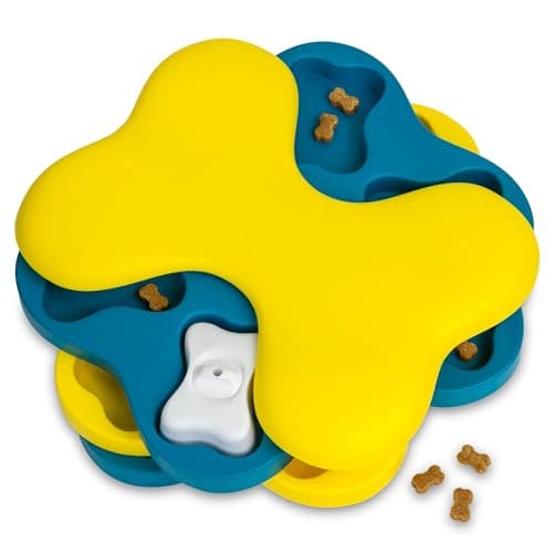 Outward Hound by Nina Ottosson Dog Tornado Treat Puzzle Jouet pour chien Niveau 2 Intermédiaire Bleu