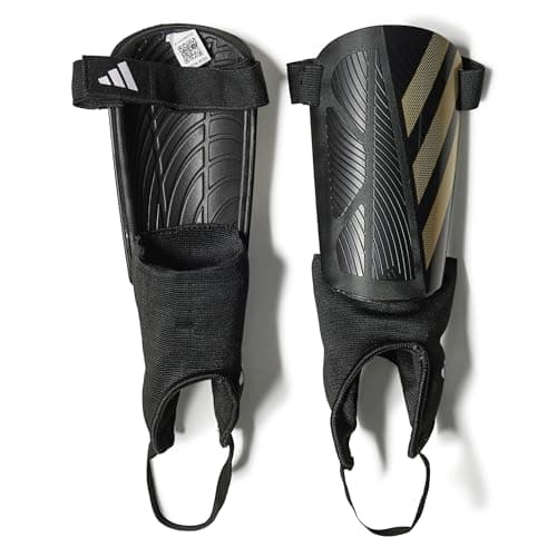 Adidas Tiro Match Soccer Protège-tibias unisexe pour adulte Noir/doré métallisé/blanc Taille M