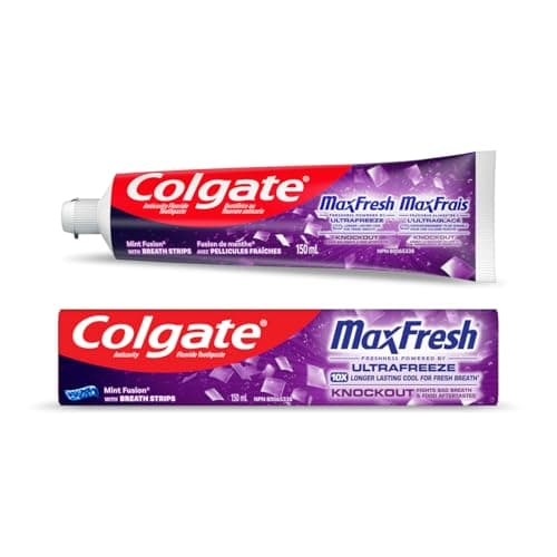 Colgate MaxFresh Knockout Breath Freshening Toothpaste, 150 Milliliters