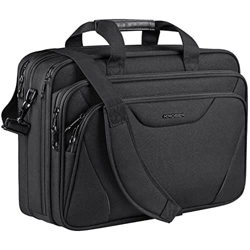 KROSER Laptop Bag Premium Laptop Briefcase Fits Up to 17.3 Inch Laptop Expandable Water-Repellent Shoulder Messenger Bag Computer Bag for...