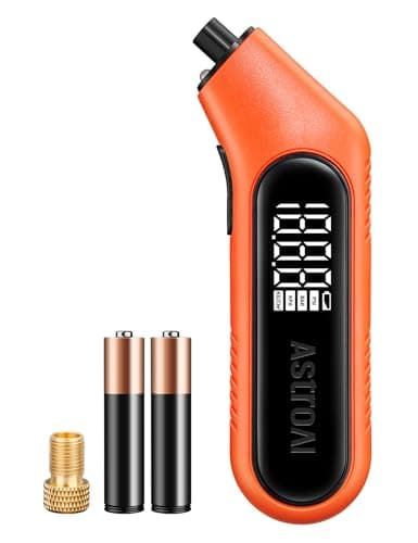 Manomètre numérique AstroAI pour pneus 3-300 PSI, ANSI Grade 2A (±0,5 %), haute précision, piles AAA remplaçables avec adaptateur de valve Presta, grand...