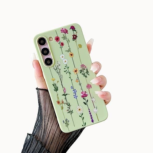 ZTOFERA Coque florale pour Samsung Galaxy S23 5G 6,1 pouces, coque à motif de fleurs mignonnes pour filles et femmes, protection en silicone flexible, fine, résistante aux chocs...