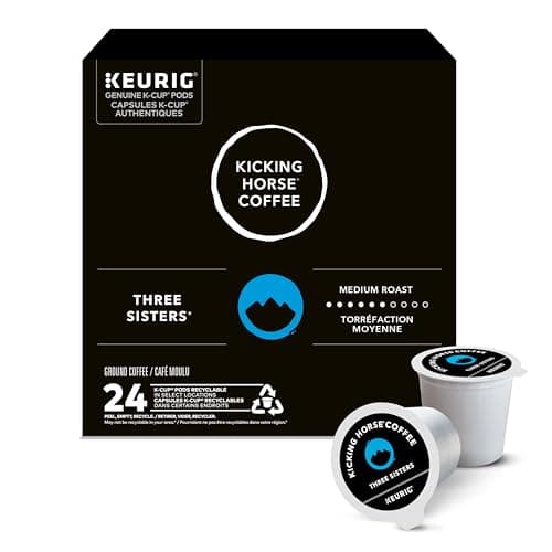 Kicking Horse Three Sisters, Medium Roast, K-Cup Coffee Pods, 24 Count