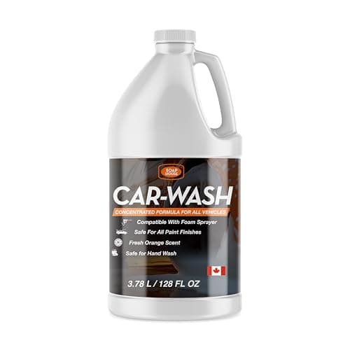 Soap House Deep Clean Car Wash – 1 Gallon (3.78L) – Orange Scent – Concentrated Formula for Tough Dirt & Road Grime – Safe for All Vehicles – Foam...