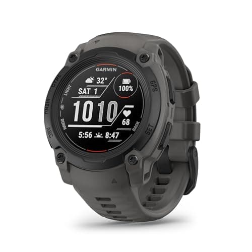Garmin Instinct® E 40 mm, montre intelligente GPS d'extérieur robuste, surveillance de la santé 24h/24 et 7j/7, fréquence cardiaque au poignet, jusqu'à 16 jours d'autonomie de la batterie, charbon de bois
