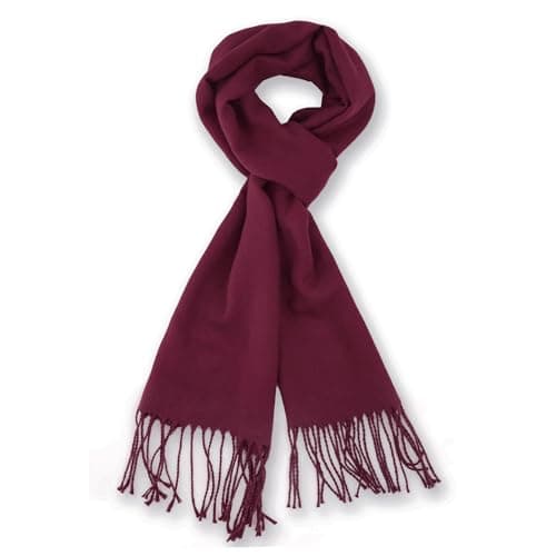Burgundy Scarf for Men Women,vimate Winter Lightweight Soft Fashion Neck Warm Long Scarf (CA-Burgundy)