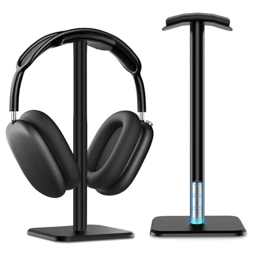 Support pour casque Ceecysaa, support pour casque avec barre de support en aluminium, support pour casque avec base antidérapante stable, support pour casque pour tous les jeux...
