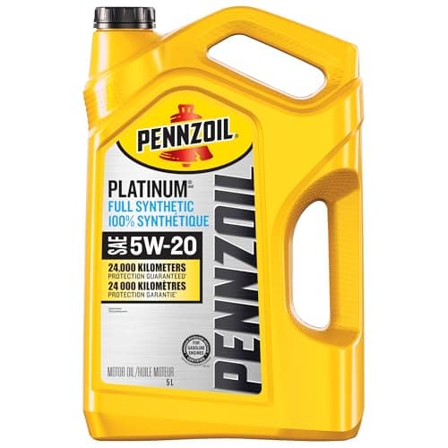 Huile moteur entièrement synthétique Pennzoil Platinum 5W-20, 5 litres