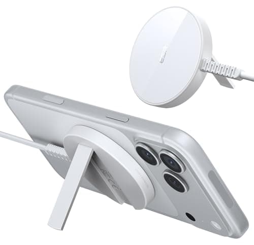 Chargeur sans fil ESR pour chargeur MagSafe, chargeur magnétique avec béquille, compatible avec le support MagSafe pour iPhone série 17/16/15/14/13/12, AirPods 4,...