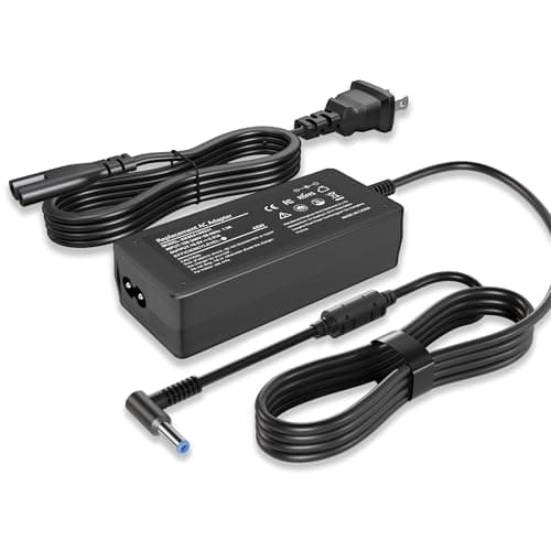 Chargeur 45W 19,5V 2,31A pour ordinateur portable HP compatible avec HP Pavilion x360 11 13 15, Stream, Envy, ProBook, EliteBook, Spectre, Notebook Series AC...