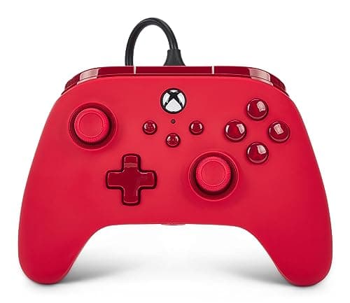 PowerA Advantage Wired Controller for Xbox Series X|S - Red, Xbox Controller with Detachable 10ft USB-C Cable, Mappable Buttons, Trigger Locks and...