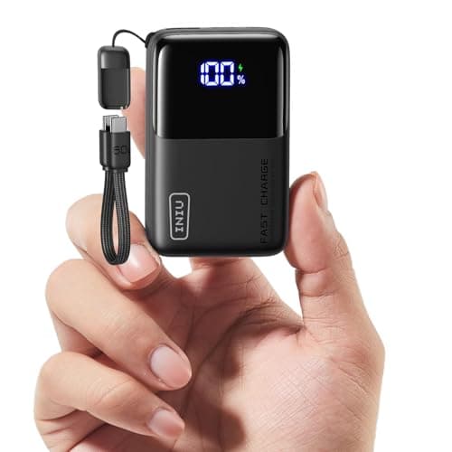 Mini banque d'alimentation INIU, petit chargeur portable PD 45 W, batterie de poche à chargement rapide USB C 10 000 mAh, Powerbank essentiel de voyage pour...