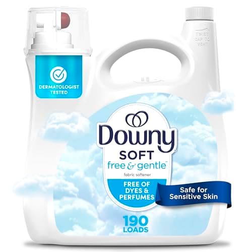 Downy Ultra Laundry Adoucissant liquide (après-shampooing), gratuit et doux, 4,16 L, 190 brassées