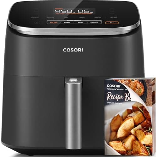 COSORI Air Fryer 6QT 9-in-1 TurboBlaze, 90°– 450°F, Precise Heating for Even Results, Air Fry, Roast, Bake, Broil, Dry, Frozen, Proof, Reheat, Keep...